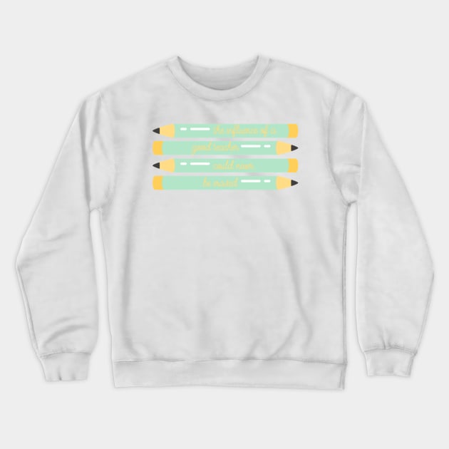 teacher Crewneck Sweatshirt by stickersbycare